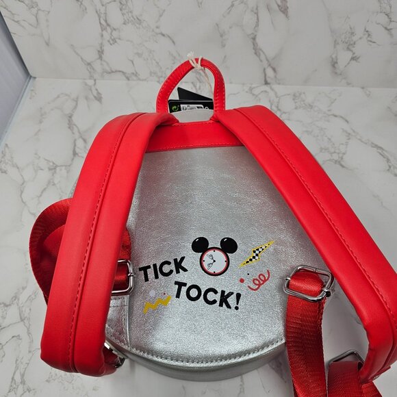 NWT Mickey Mouse Exclusive Vintage Watch Figural Mini Backpack - Picture 3 of 4
